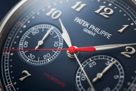 百达翡丽倾情推出首款十分之一秒短时计时腕表，搭载高度精准的新款高性能机芯 